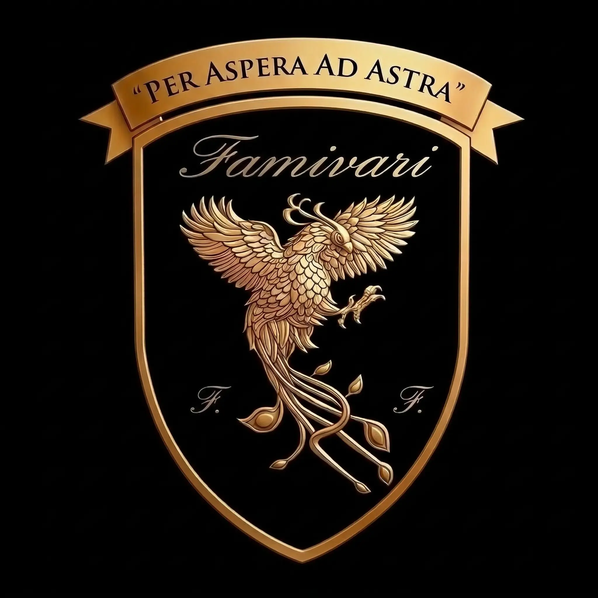 Logo premium realizzato da Lmao Graphic, agenzia grafica con base a Lecce attiva in tutta Italia, design elegante in stile luxury con stemma dorato e simbolo iconico per brand automotive e aziende di alto livello, progettazione identità visiva professionale, logo design su misura, branding strategico e comunicazione visiva per imprese che vogliono distinguersi nel mercato, servizi di graphic design, creazione siti web SEO e marketing digitale per aumentare visibilità, autorevolezza e posizionamento su Google, soluzioni creative per brand esclusivi e riconoscibili.